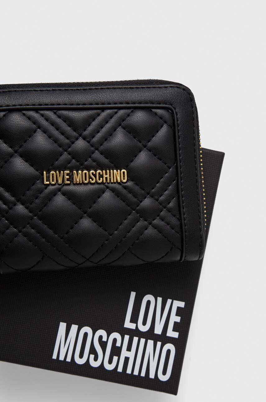 Love Moschino Denarnica ženski vijolična barva - Pepit.si