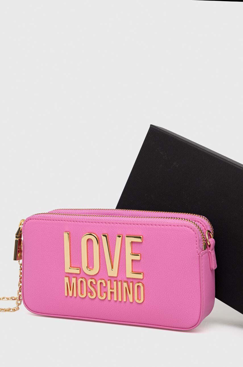 Love Moschino Denarnica ženski roza barva - Pepit.si