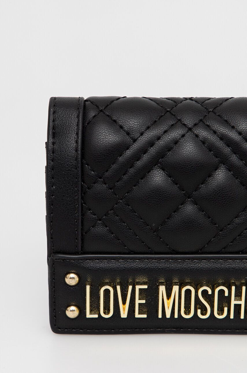 Love Moschino Denarnica ženski črna barva - Pepit.si