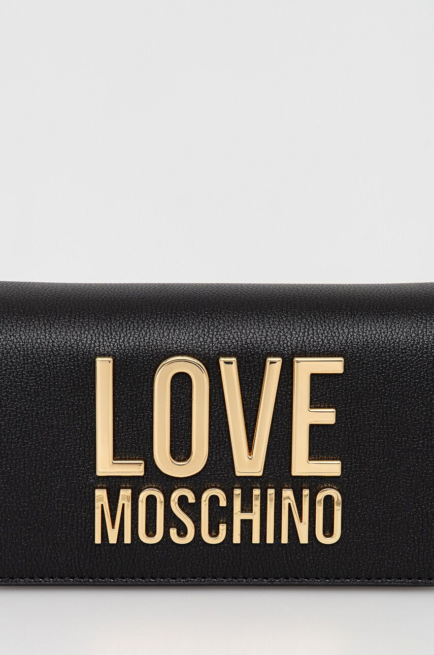 Love Moschino Denarnica ženski črna barva - Pepit.si