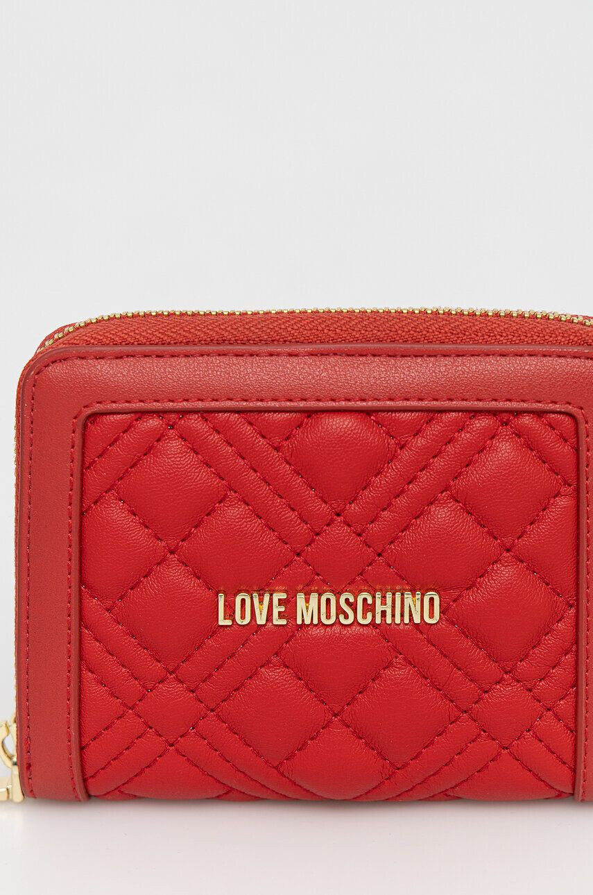 Love Moschino Denarnica ženski rdeča barva - Pepit.si