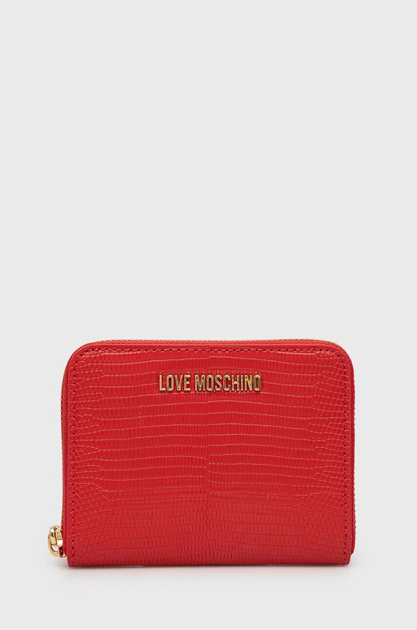 Love Moschino Denarnica ženski rdeča barva - Pepit.si