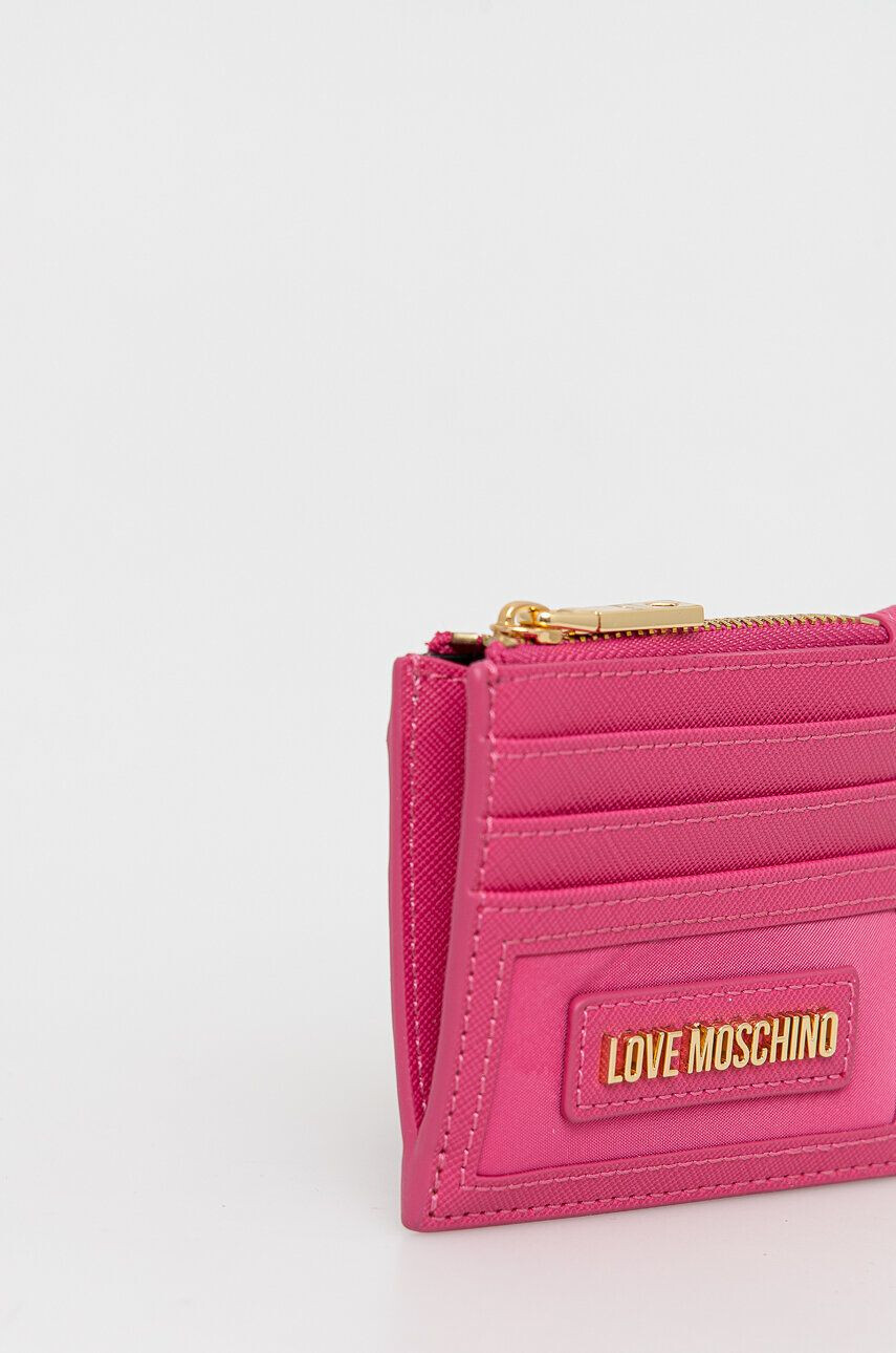 Love Moschino Denarnica ženski roza barva - Pepit.si