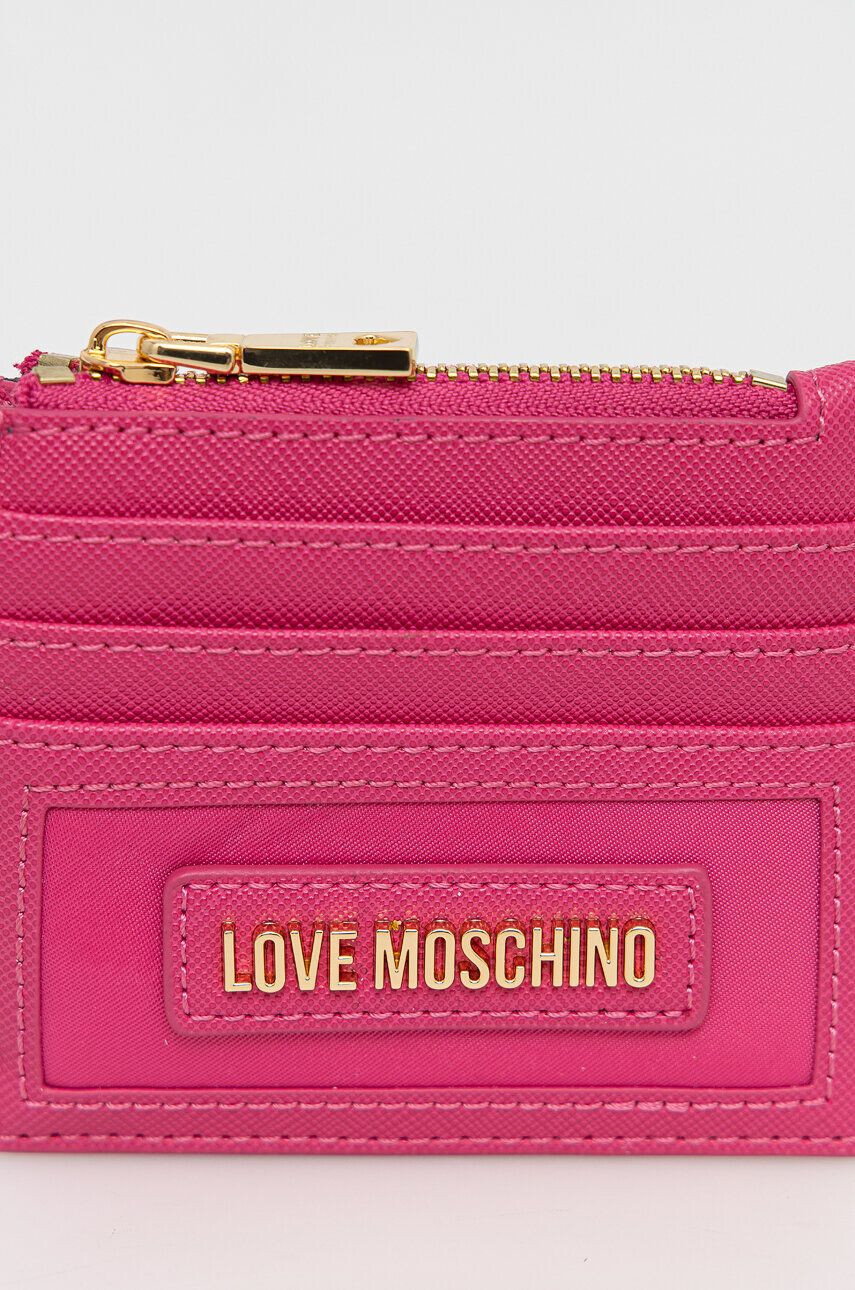 Love Moschino Denarnica ženski roza barva - Pepit.si