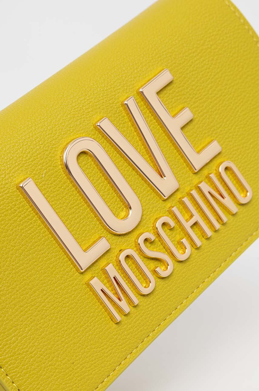 Love Moschino Denarnica ženski zelena barva - Pepit.si