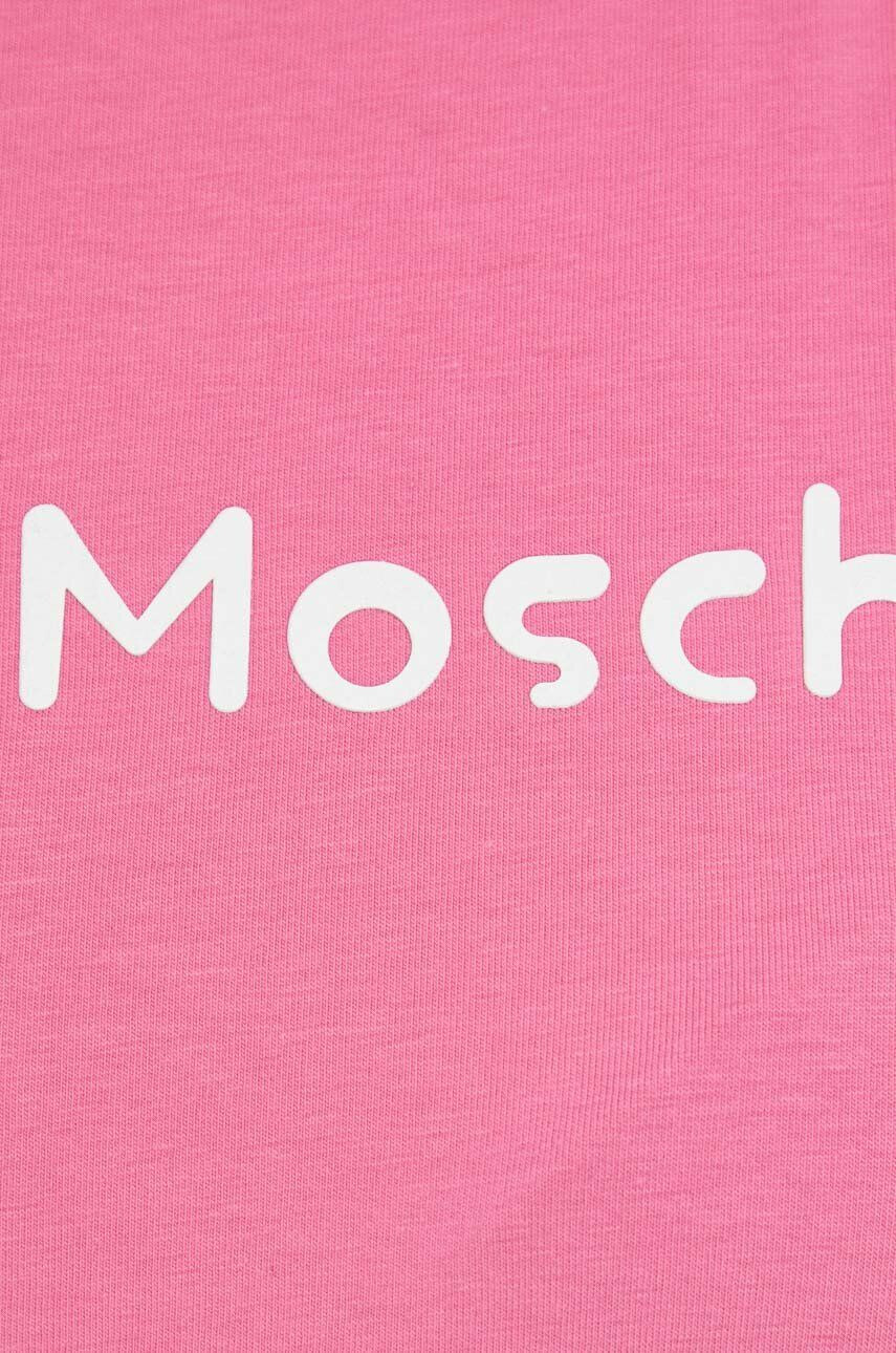 Love Moschino Top ženski roza barva - Pepit.si