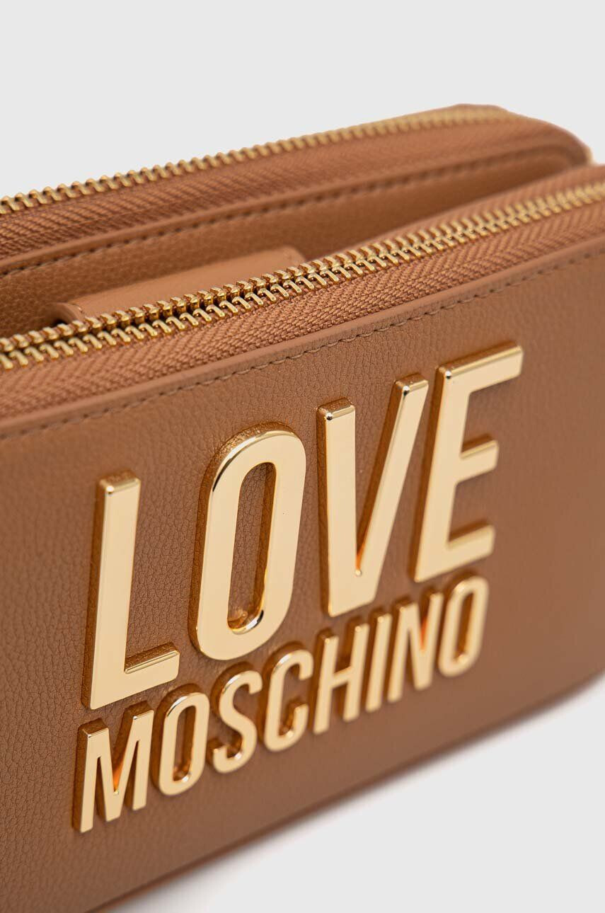 Love Moschino Torbica rjava barva - Pepit.si