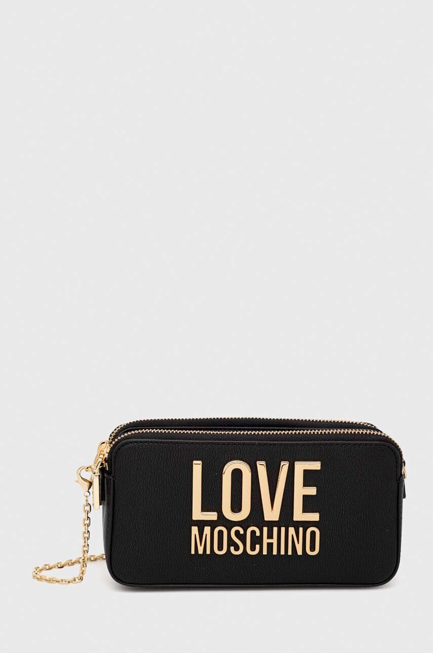 Love Moschino Torbica črna barva - Pepit.si