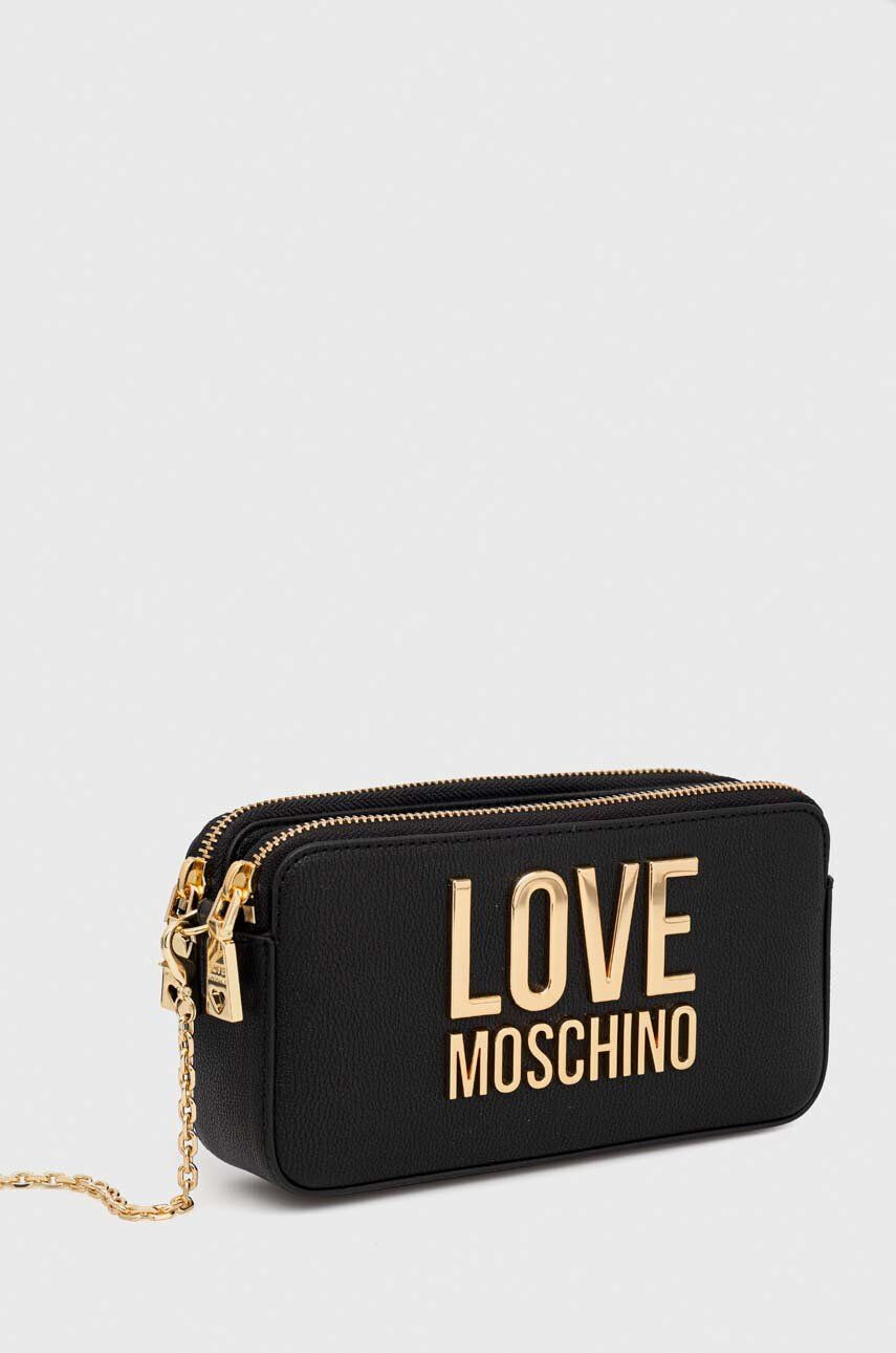 Love Moschino Torbica črna barva - Pepit.si