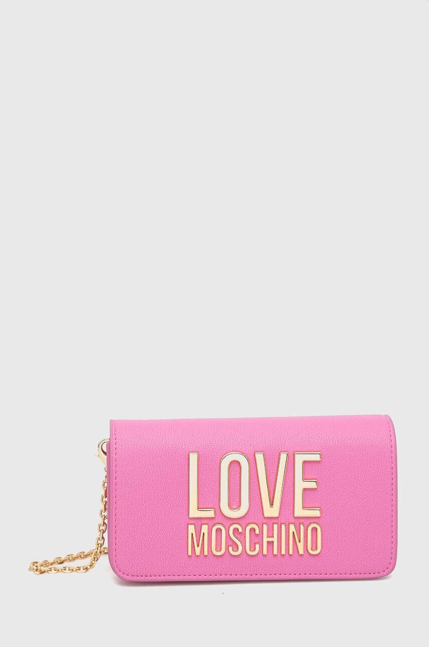 Love Moschino Torbica roza barva - Pepit.si