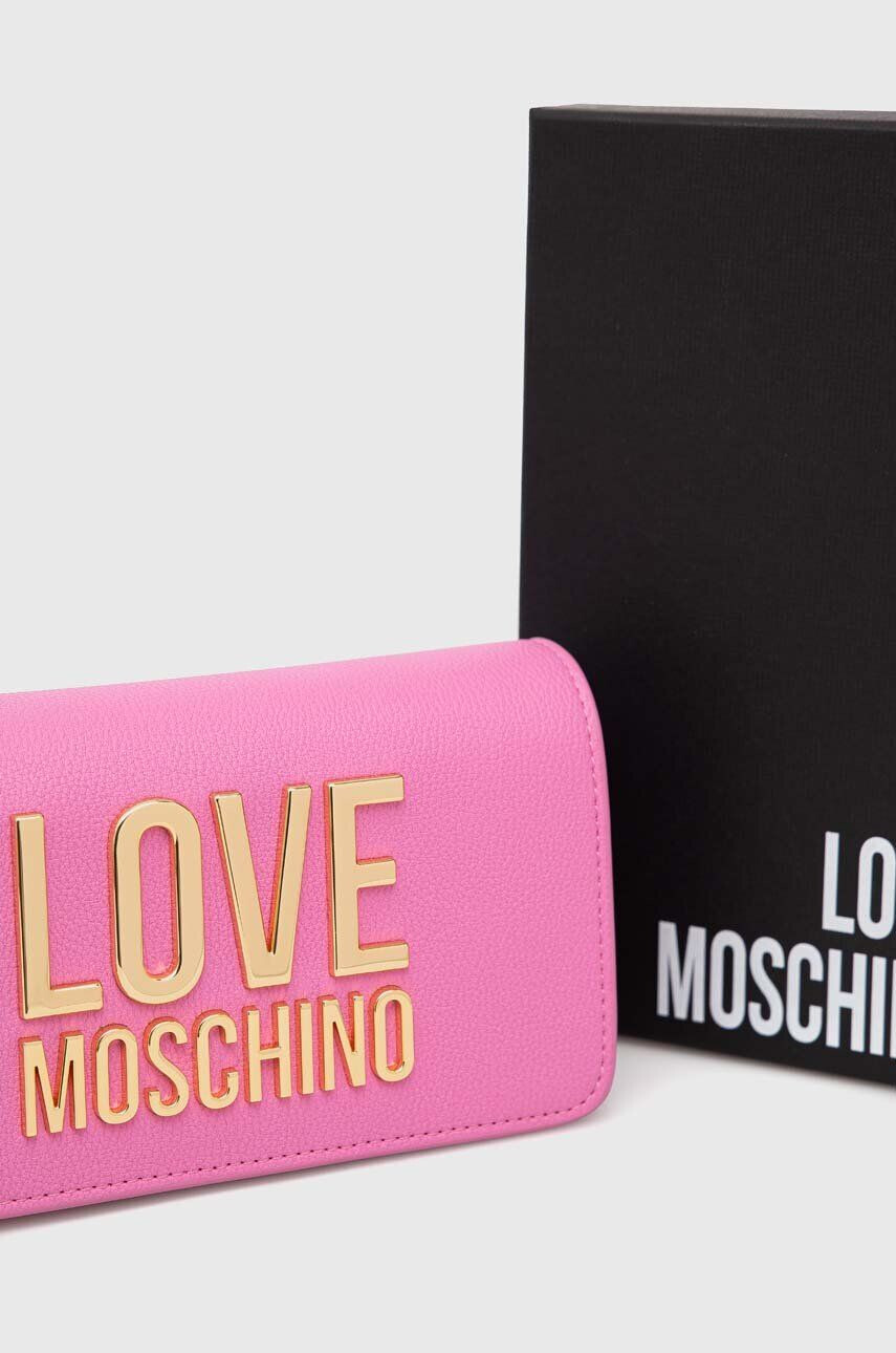 Love Moschino Torbica roza barva - Pepit.si