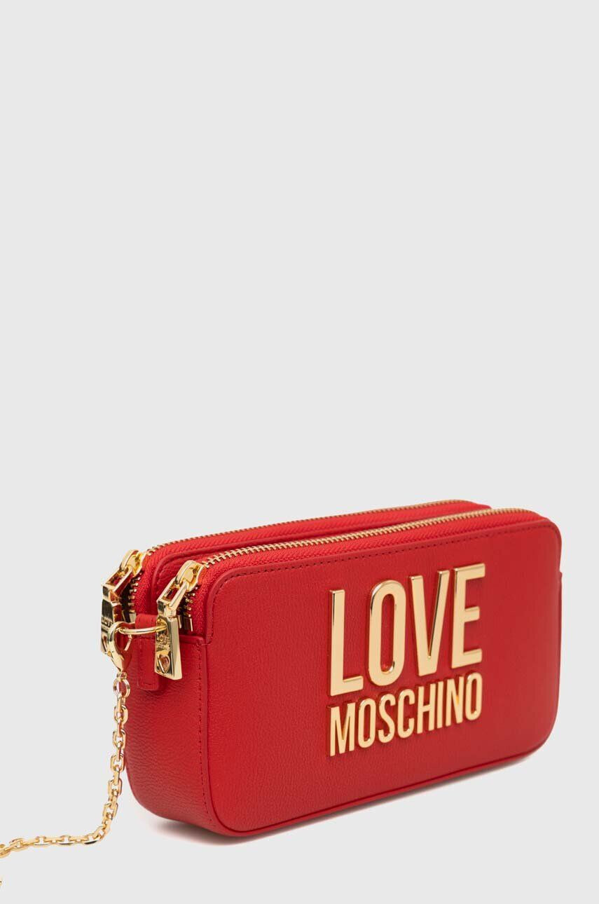 Love Moschino Torbica rdeča barva - Pepit.si