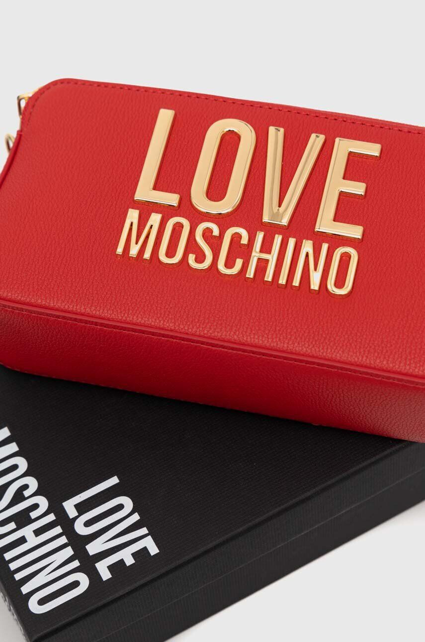 Love Moschino Torbica rdeča barva - Pepit.si