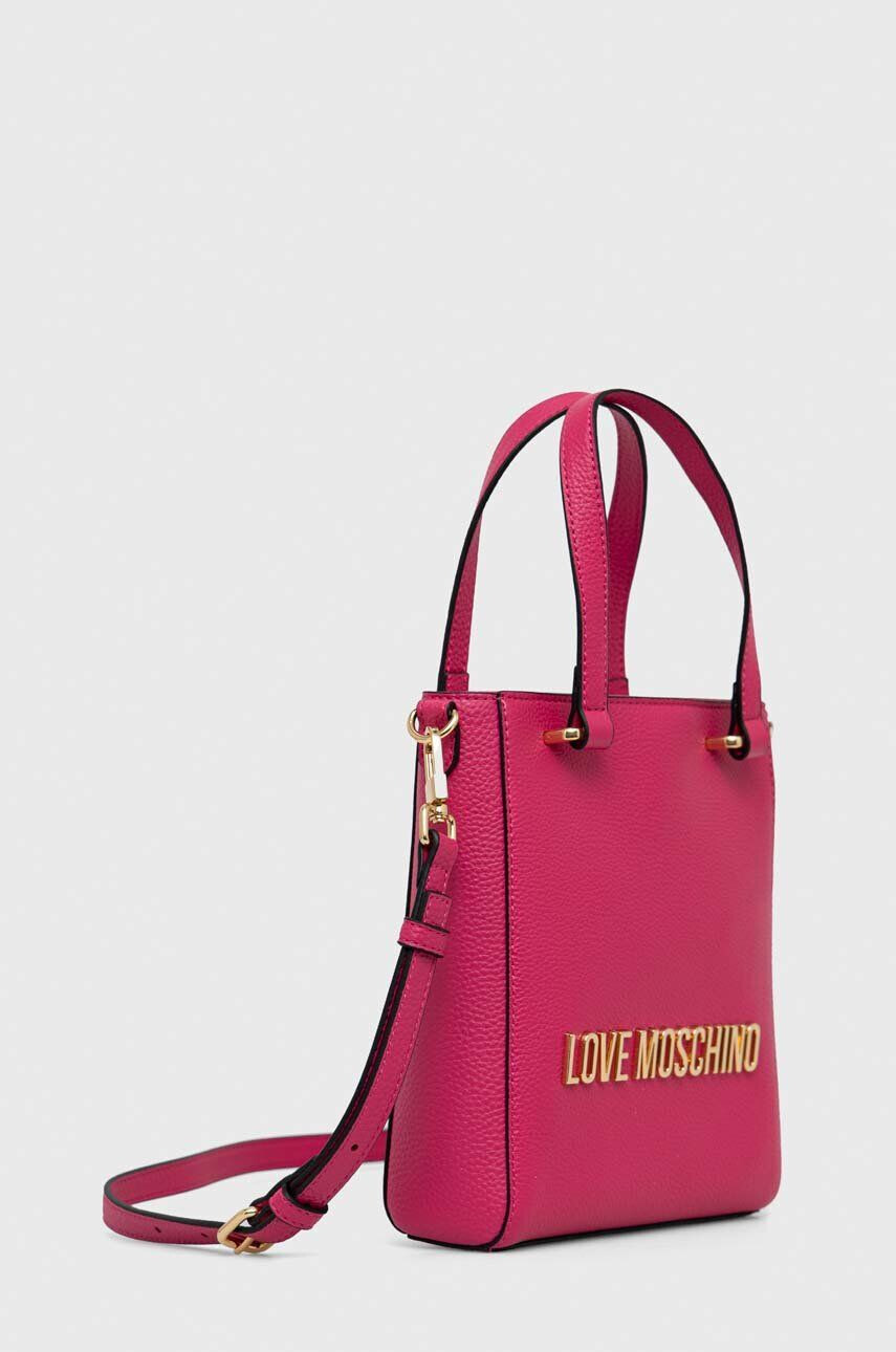 Love Moschino Torbica roza barva - Pepit.si