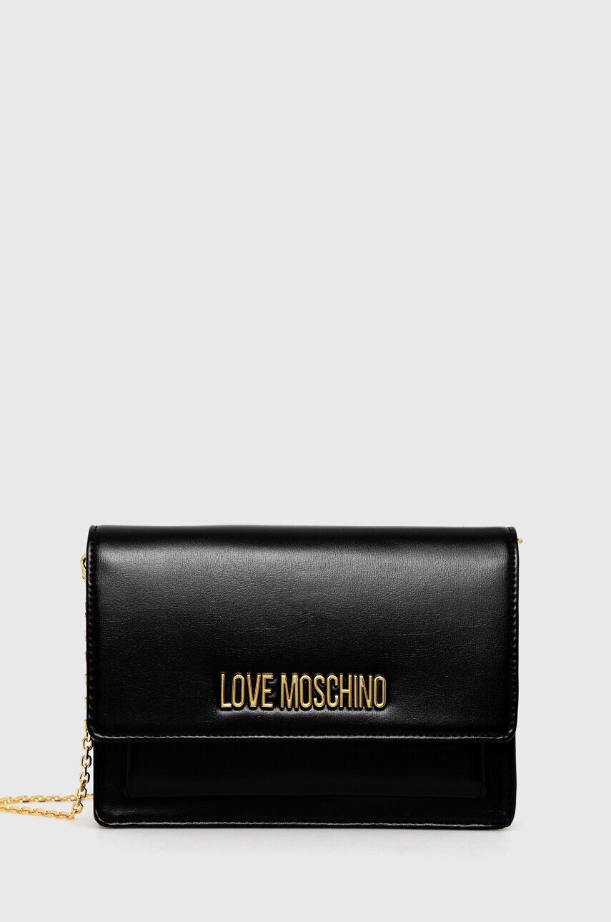 Love Moschino Torbica črna barva - Pepit.si