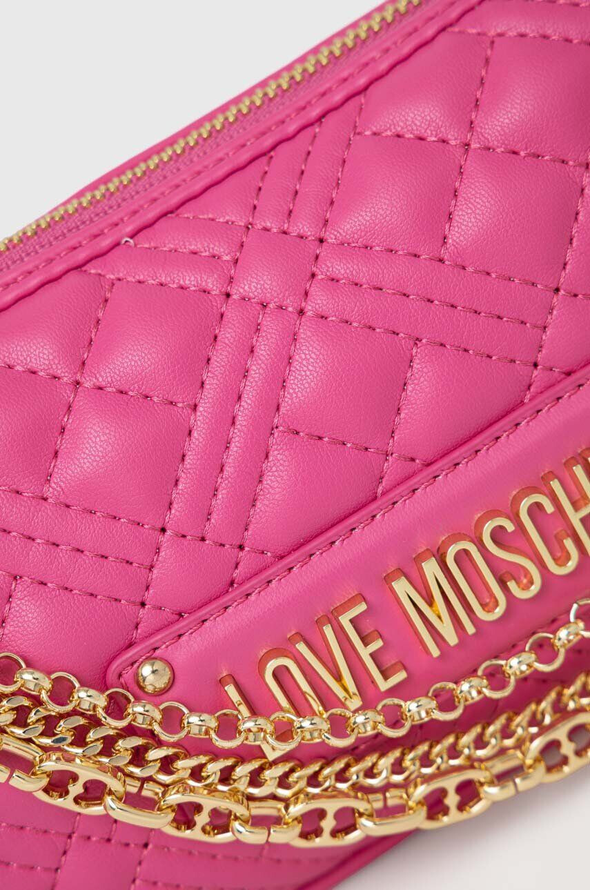 Love Moschino Torbica roza barva - Pepit.si