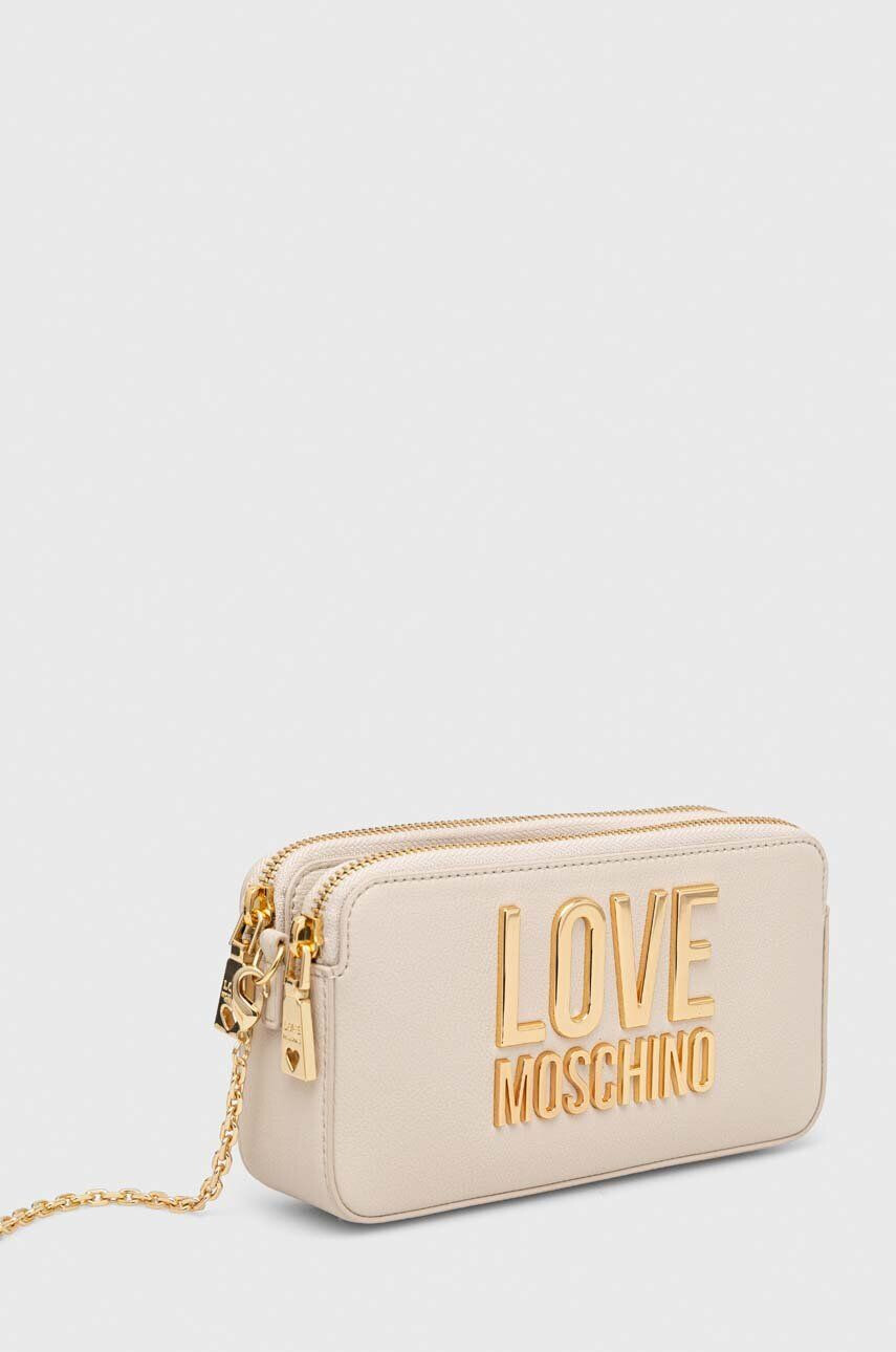 Love Moschino Torbica bež barva - Pepit.si