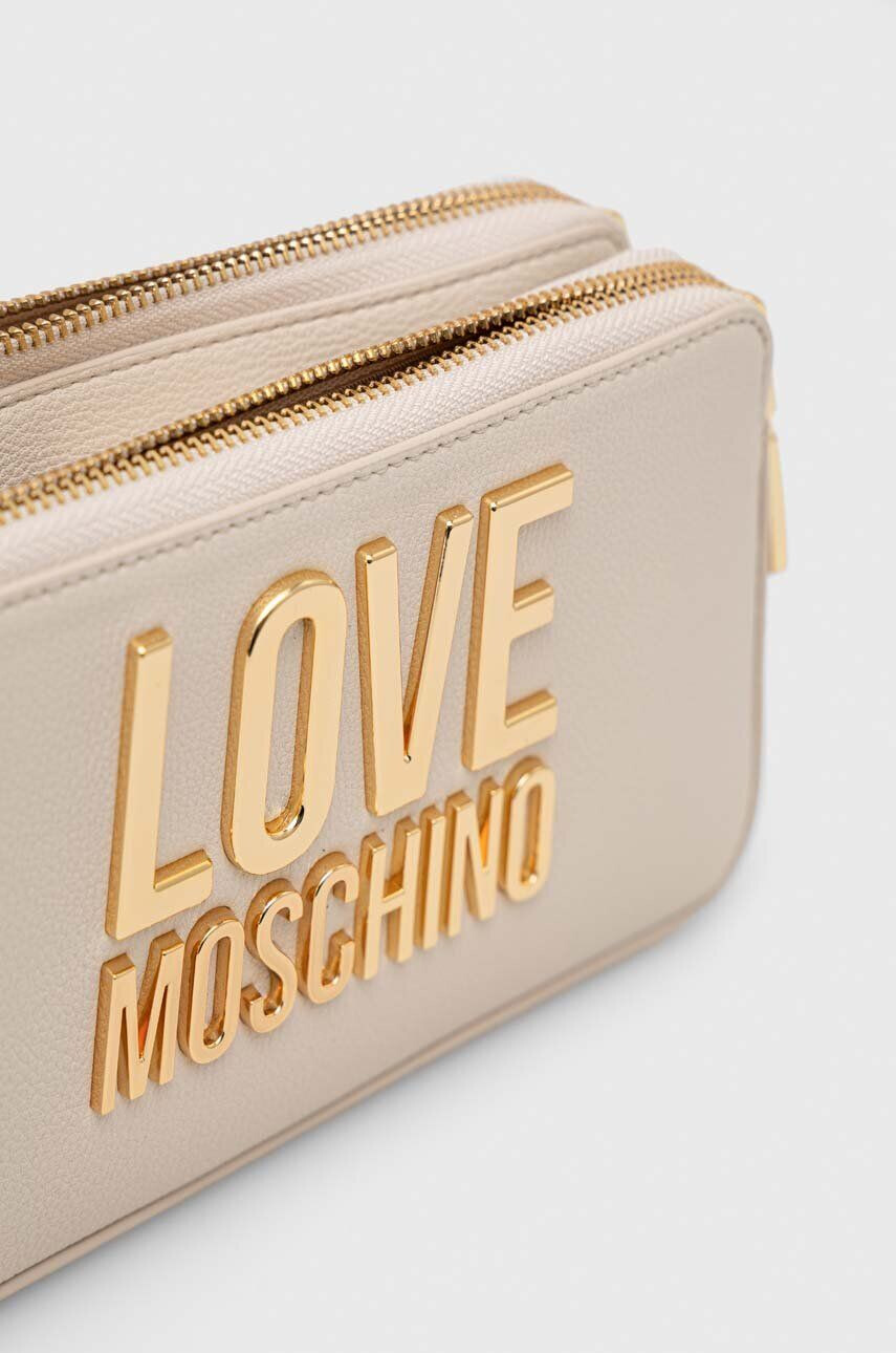 Love Moschino Torbica bež barva - Pepit.si