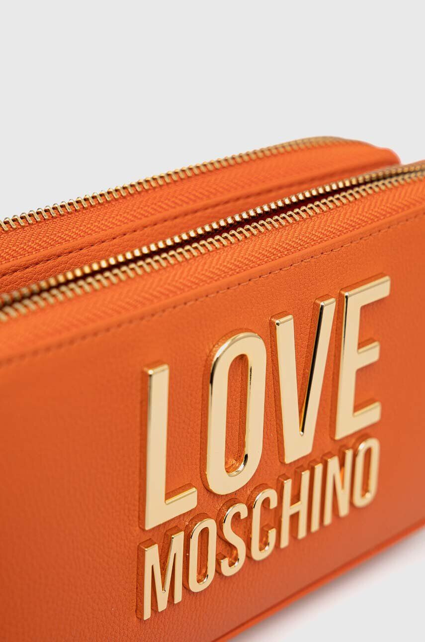 Love Moschino Torbica oranžna barva - Pepit.si