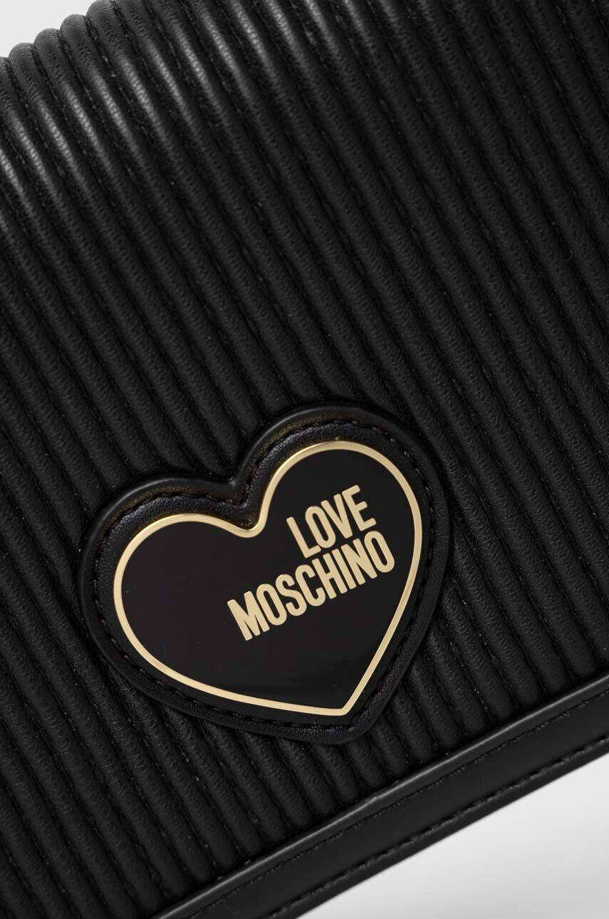 Love Moschino Torbica črna barva - Pepit.si