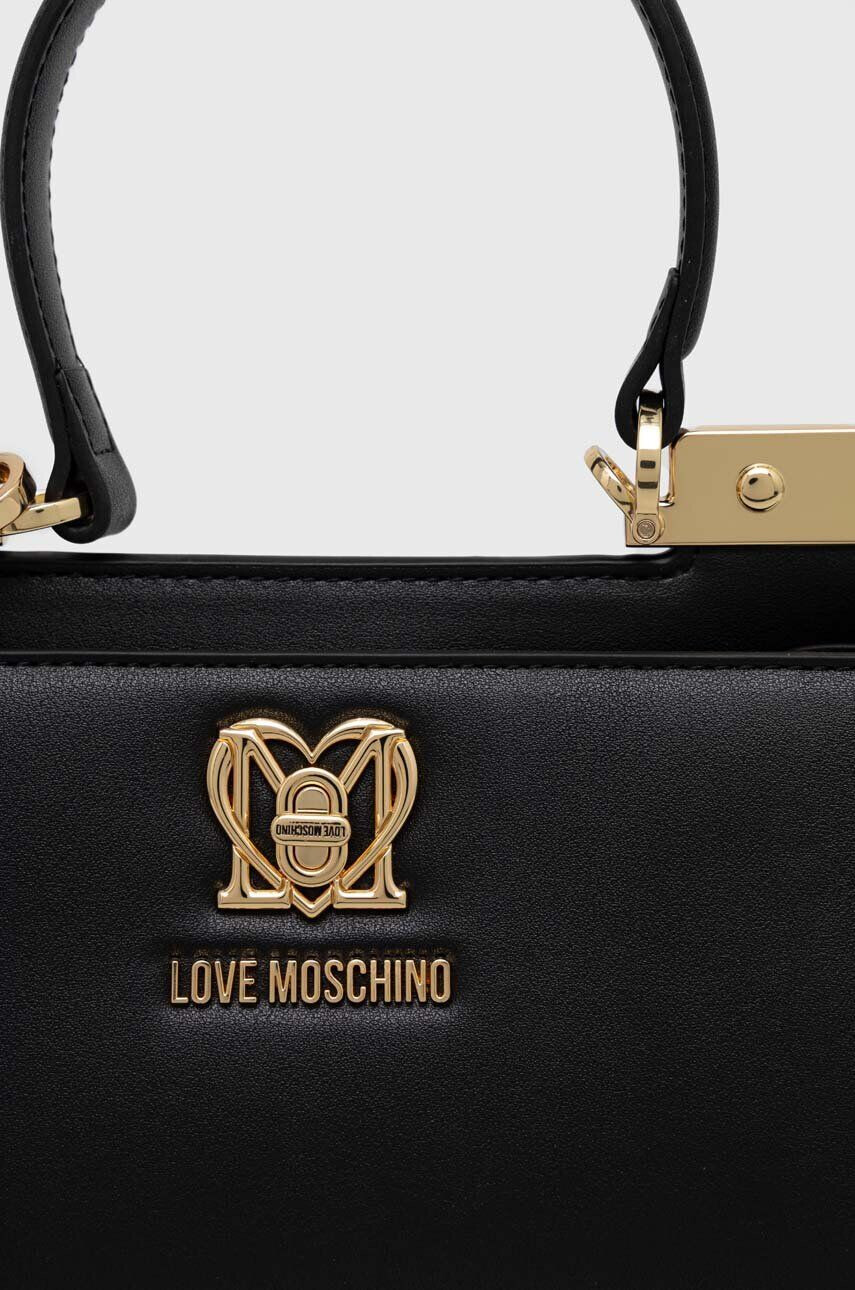 Love Moschino Torbica črna barva - Pepit.si