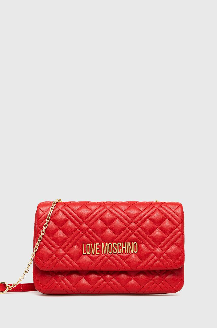 Love Moschino Torbica rdeča barva - Pepit.si