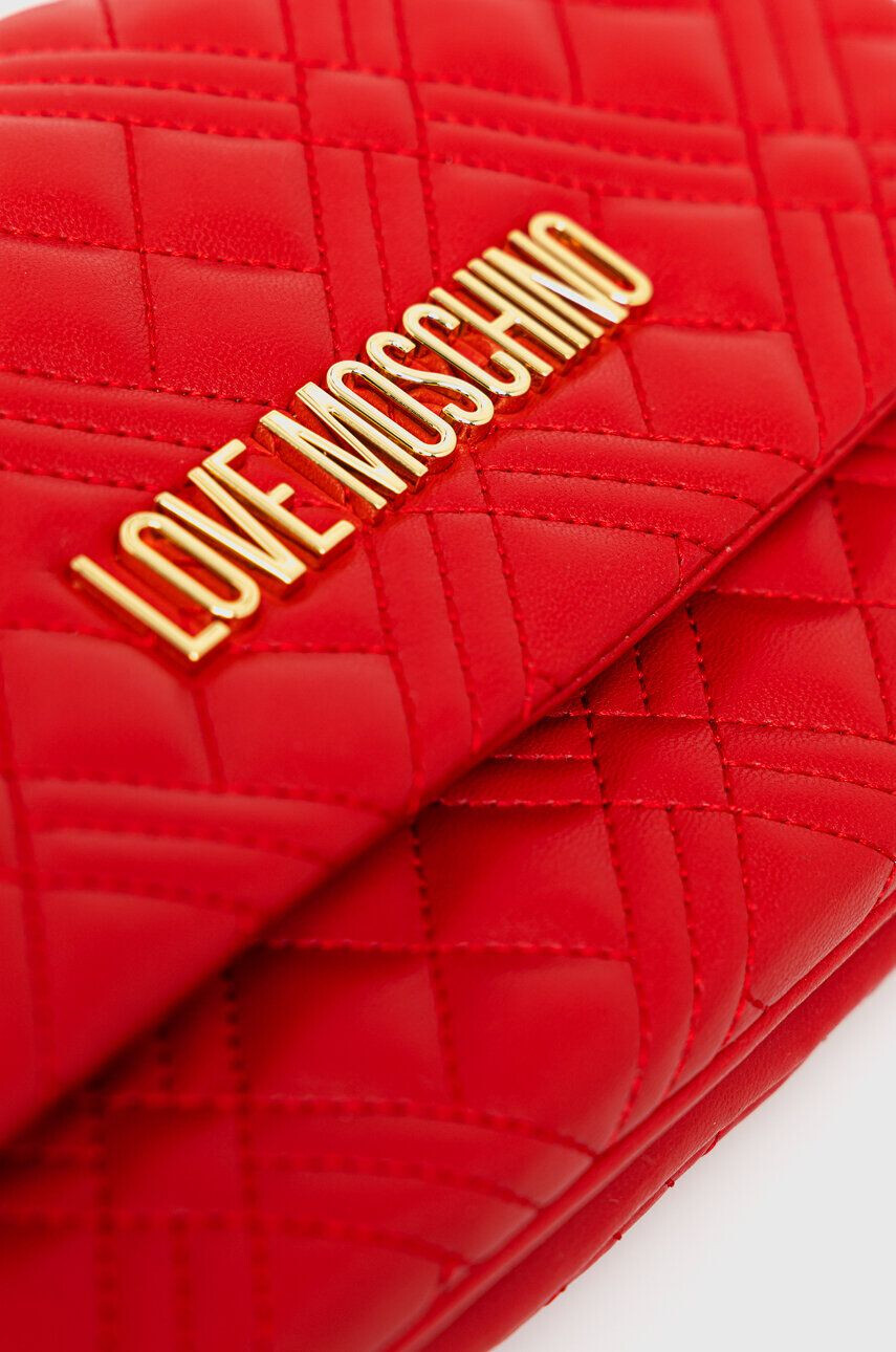 Love Moschino Torbica rdeča barva - Pepit.si