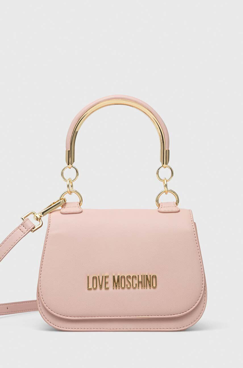 Love Moschino Torbica vijolična barva - Pepit.si