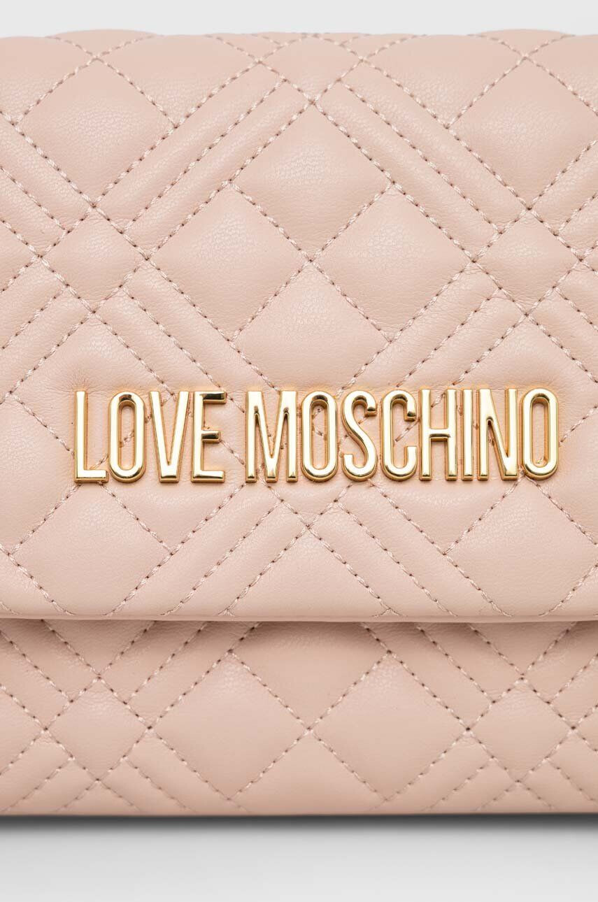 Love Moschino Torbica roza barva - Pepit.si