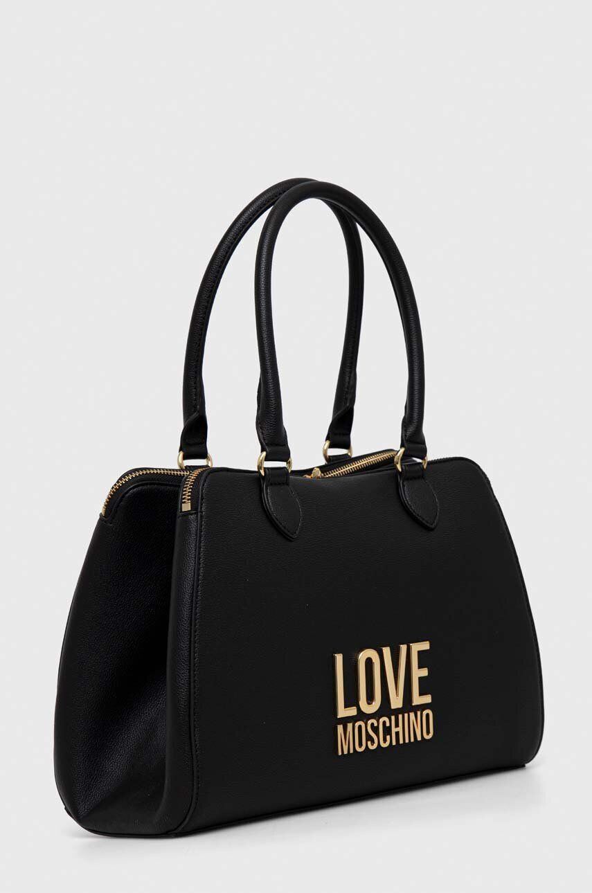 Love Moschino Torbica črna barva - Pepit.si