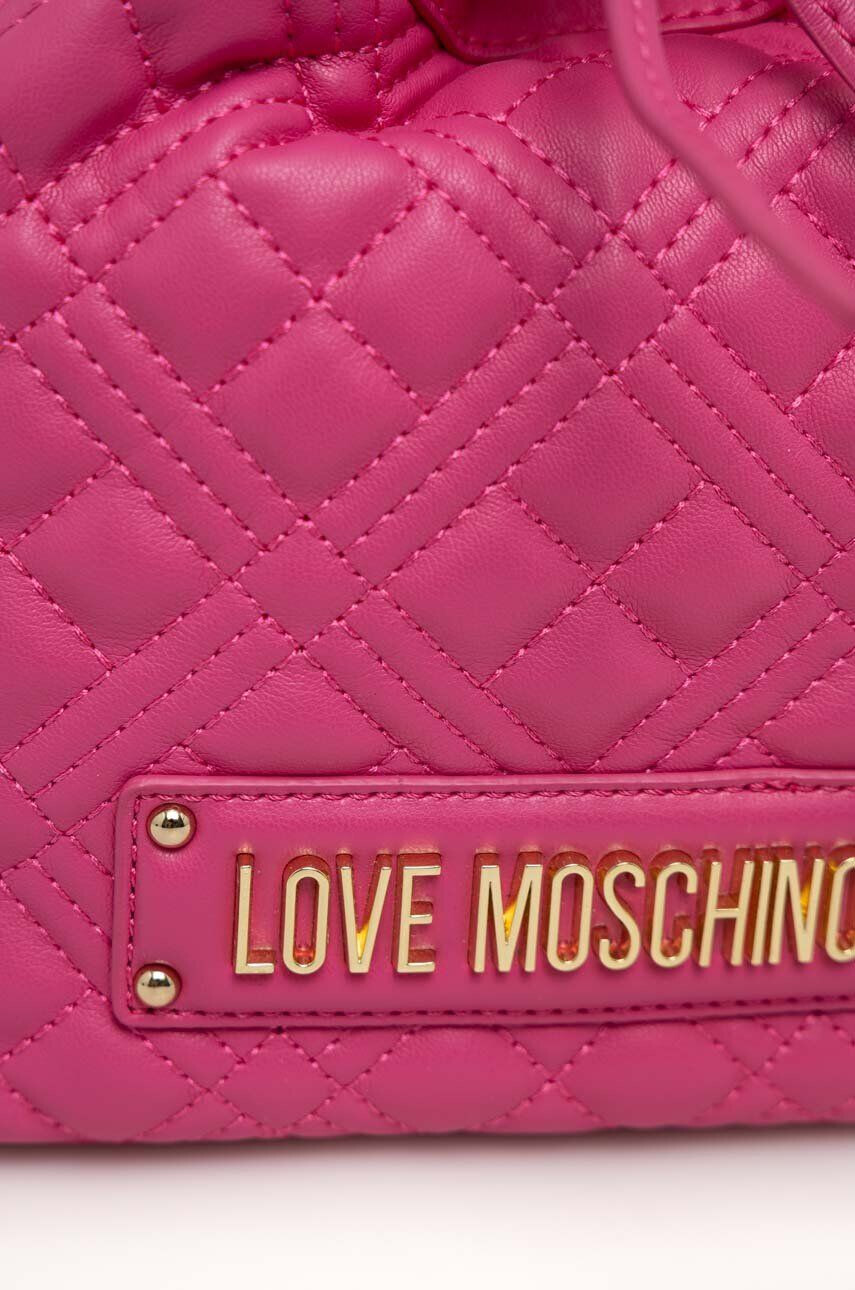 Love Moschino Torbica roza barva - Pepit.si