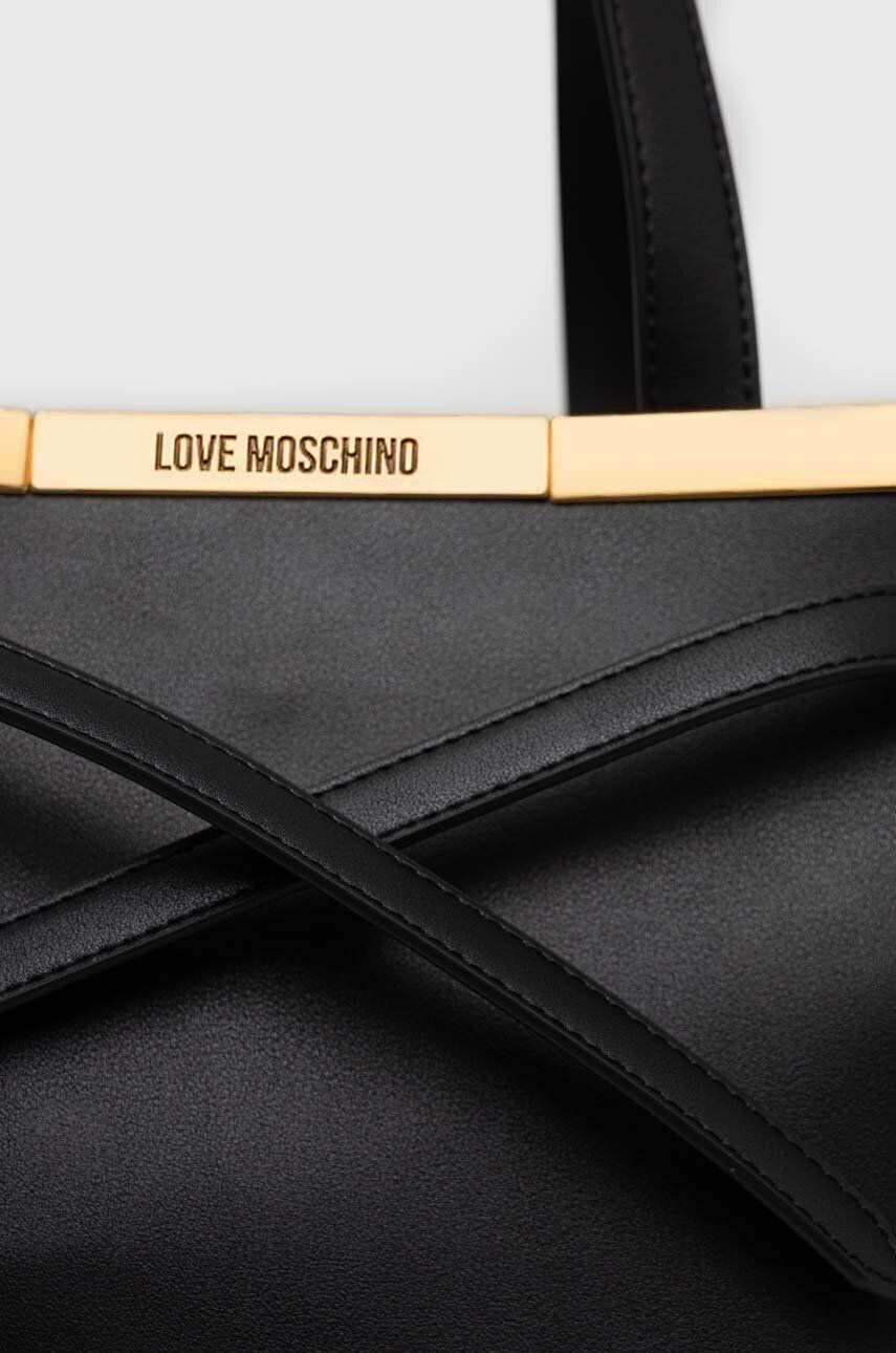 Love Moschino Torbica črna barva - Pepit.si