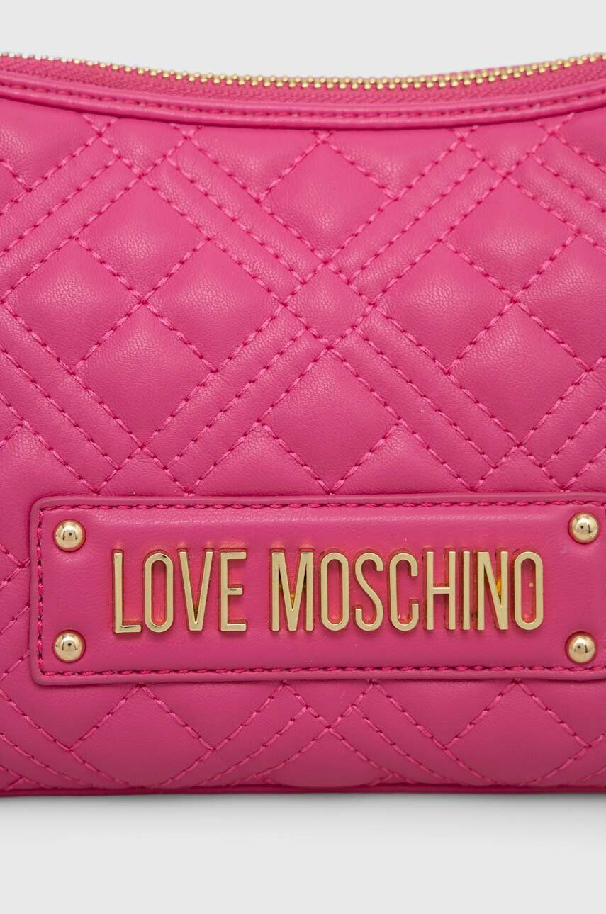 Love Moschino Torbica roza barva - Pepit.si