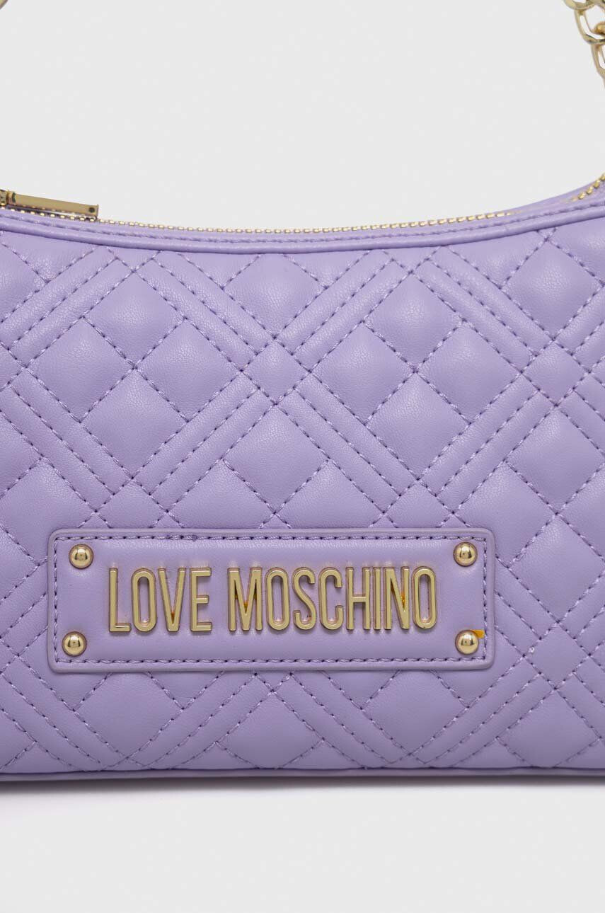 Love Moschino Torbica vijolična barva - Pepit.si