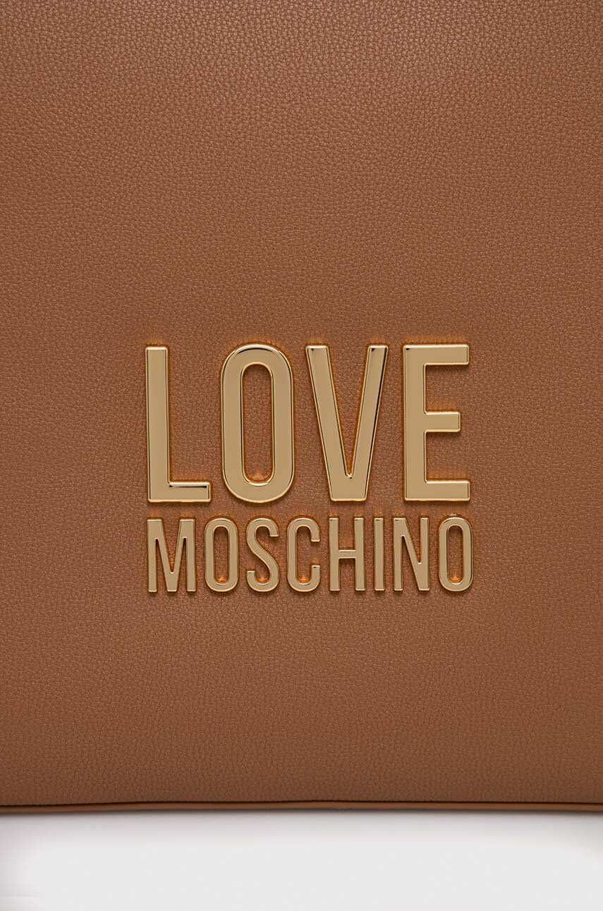 Love Moschino Torbica rjava barva - Pepit.si