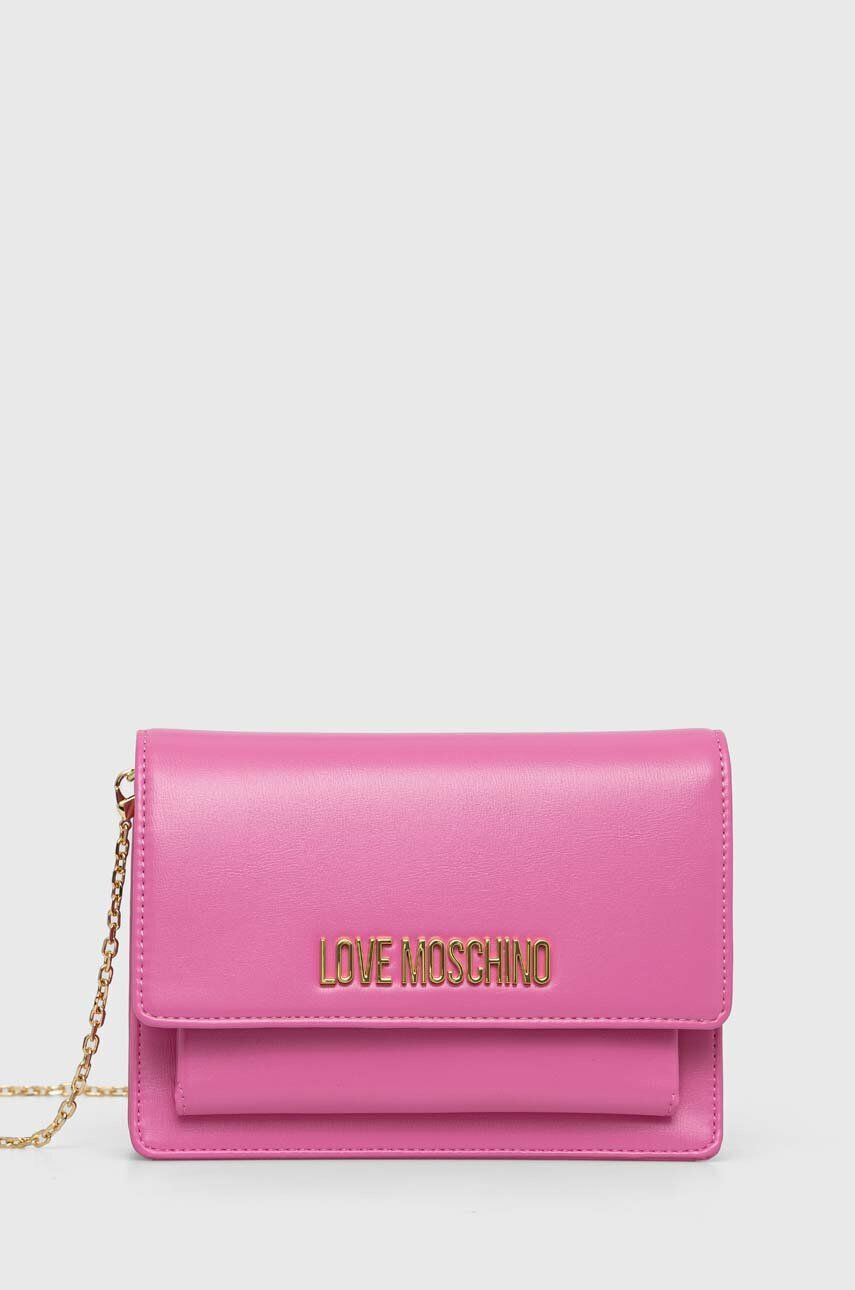 Love Moschino Torbica bež barva - Pepit.si