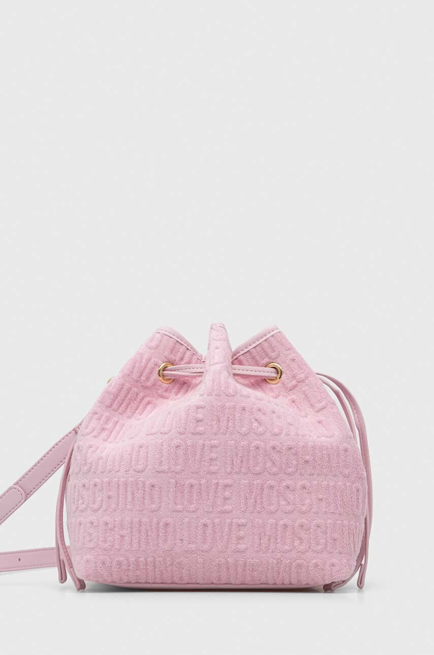 Love Moschino Torbica roza barva - Pepit.si