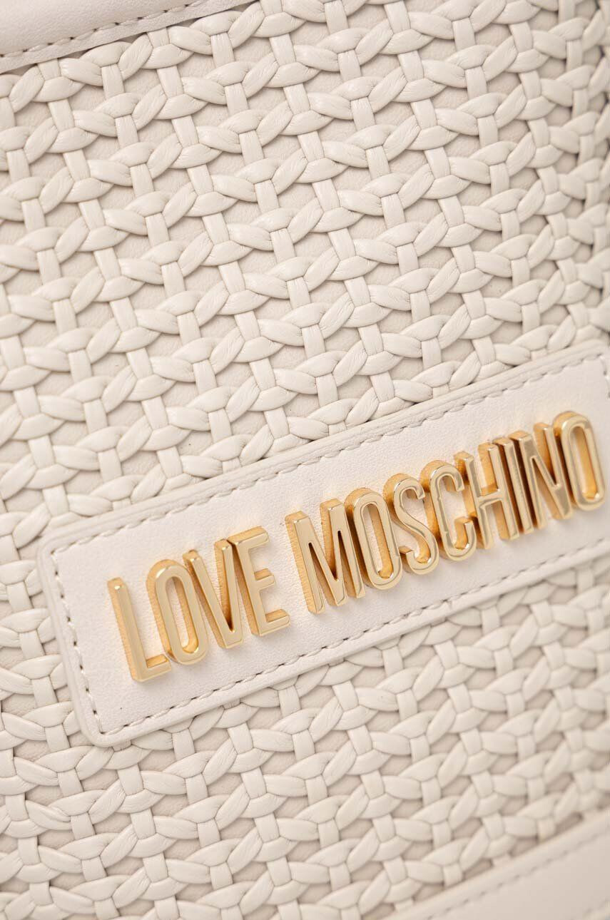 Love Moschino Torbica bež barva - Pepit.si