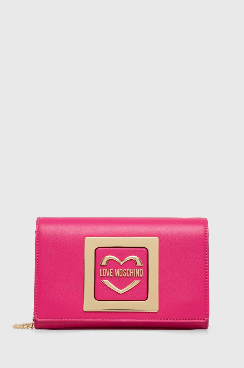 Love Moschino Torbica roza barva - Pepit.si