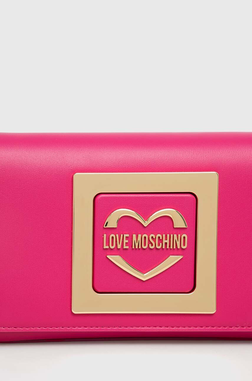 Love Moschino Torbica roza barva - Pepit.si