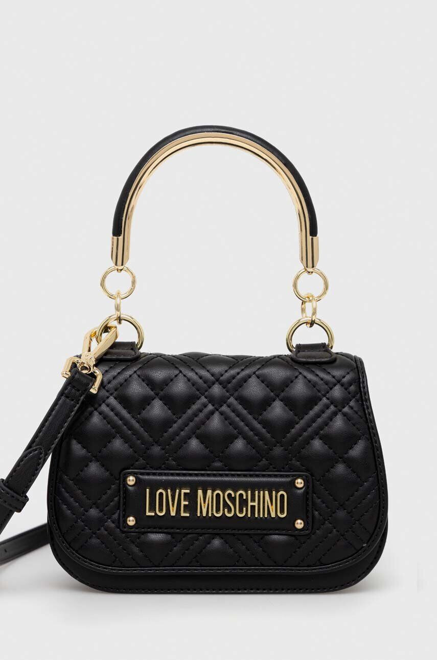 Love Moschino Torbica črna barva - Pepit.si