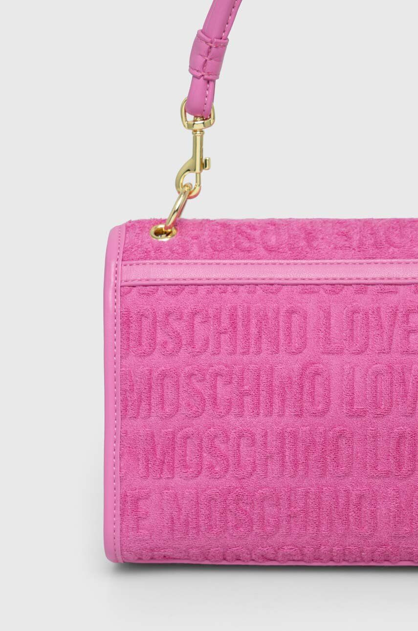 Love Moschino Torbica roza barva - Pepit.si