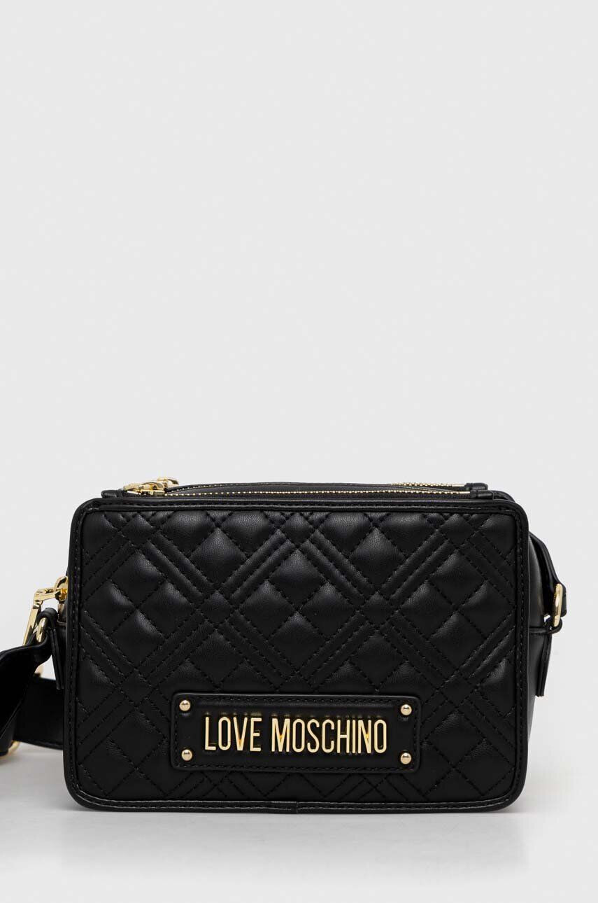 Love Moschino Torbica črna barva - Pepit.si