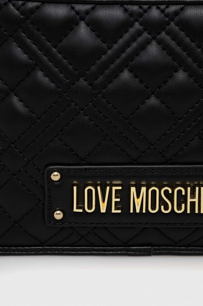 Love Moschino Torbica črna barva - Pepit.si