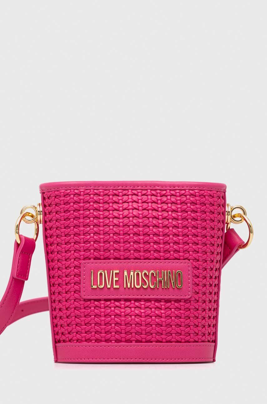 Love Moschino Torbica črna barva - Pepit.si