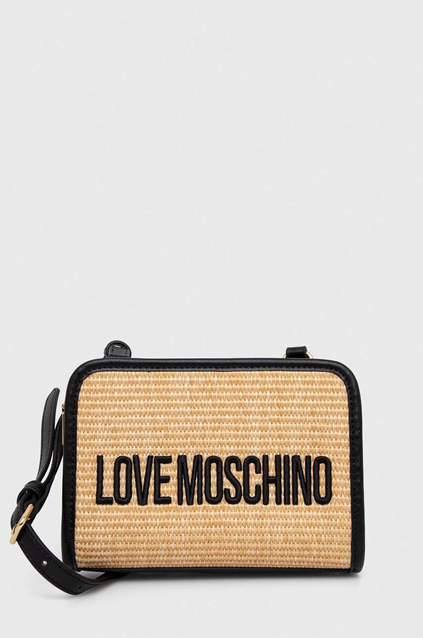 Love Moschino Torbica vijolična barva - Pepit.si