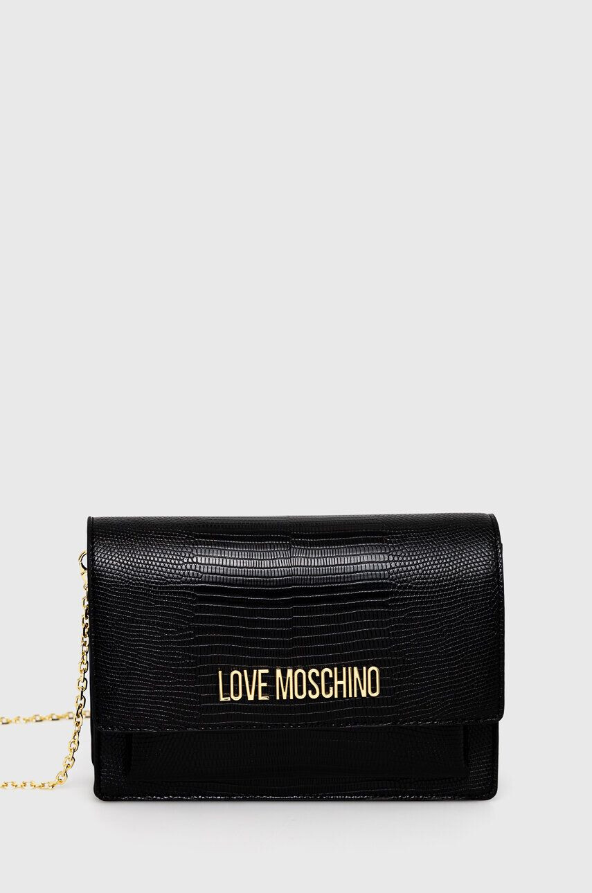 Love Moschino Torbica črna barva - Pepit.si