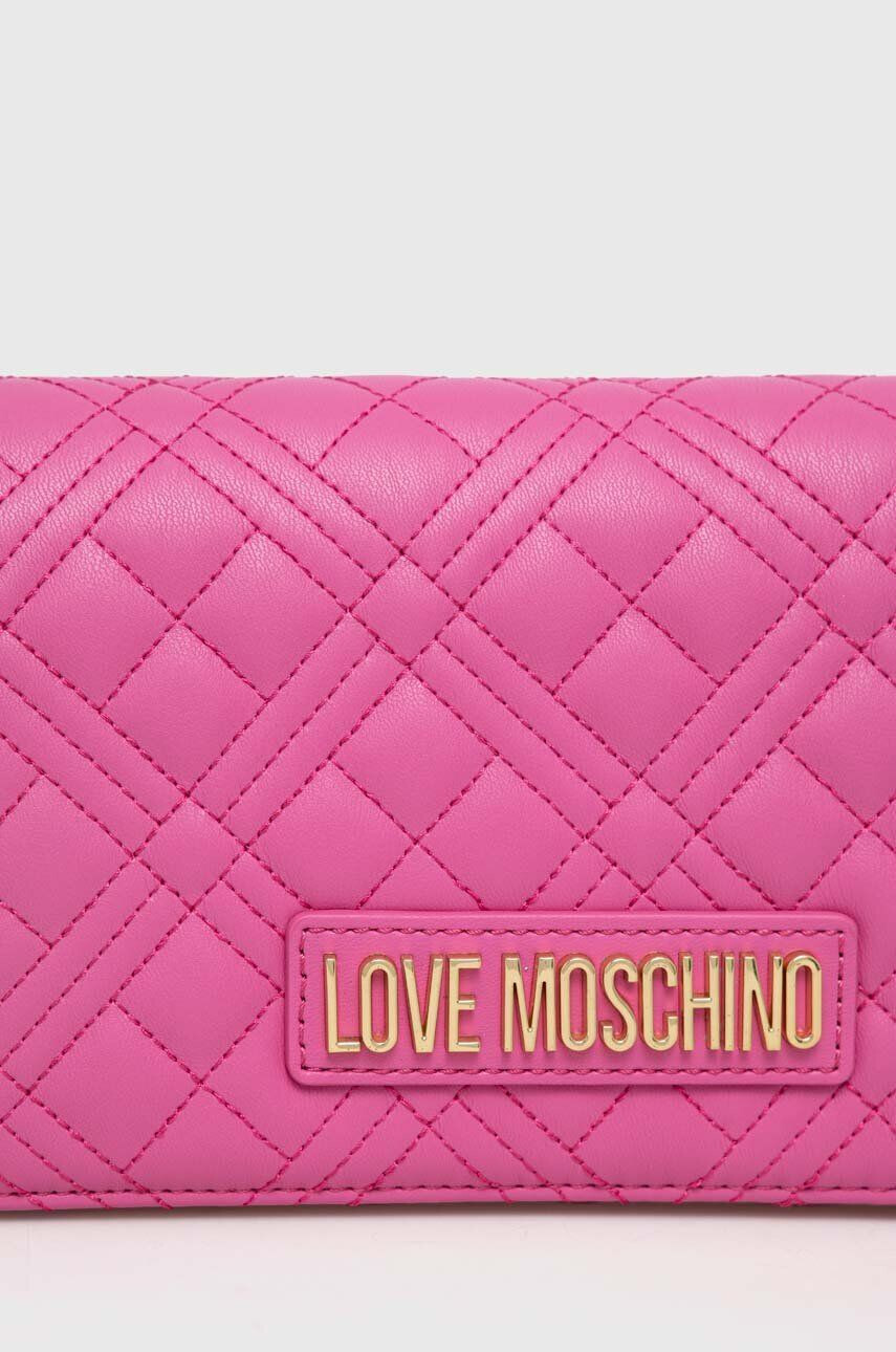 Love Moschino Torbica roza barva - Pepit.si