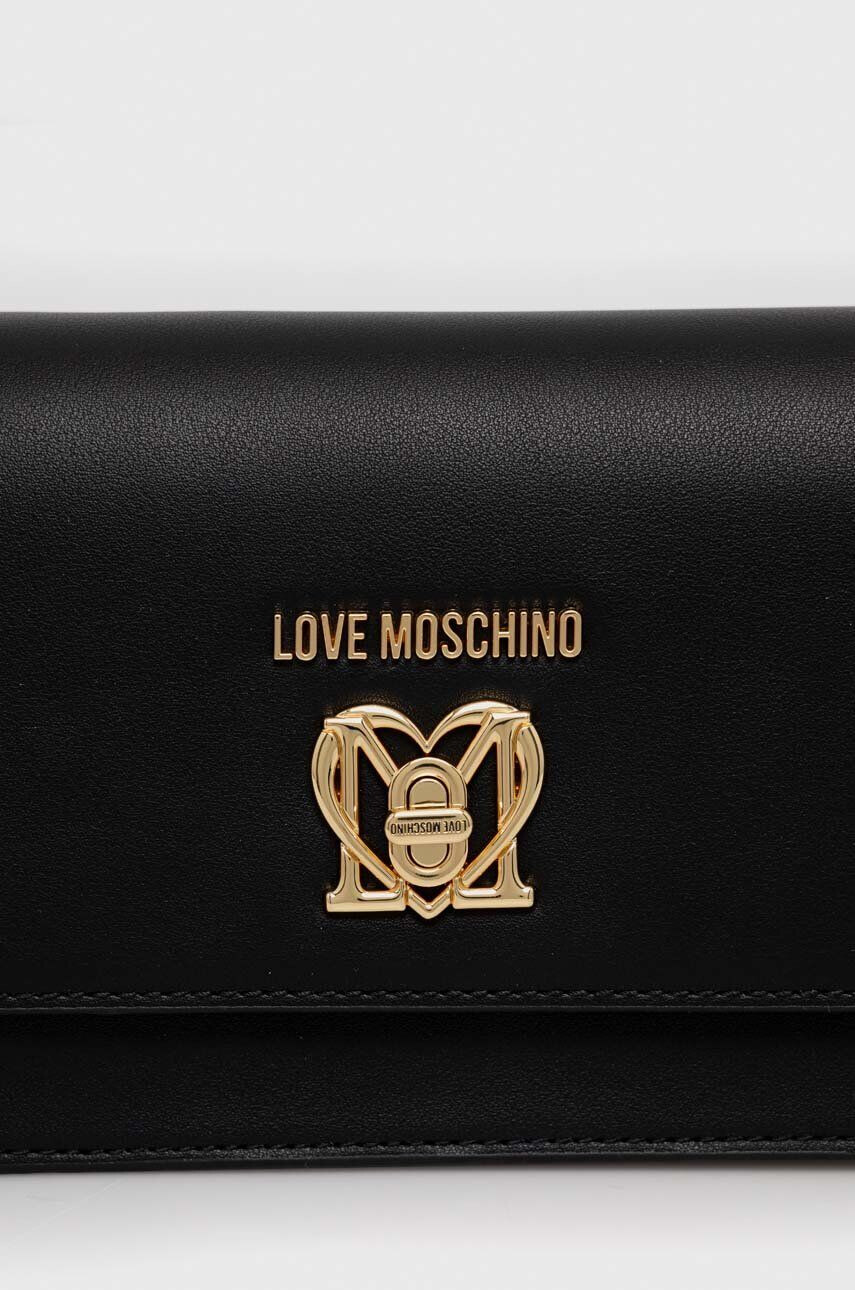 Love Moschino Torbica črna barva - Pepit.si