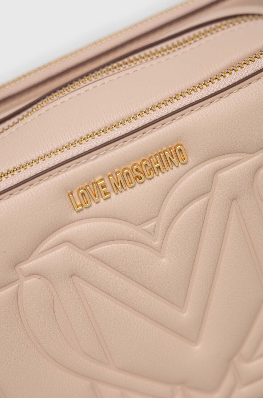 Love Moschino Torbica bež barva - Pepit.si